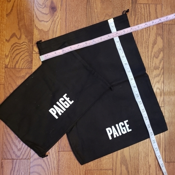 Paige brand two black shoe bags.  Authentic - Picture 1 of 6